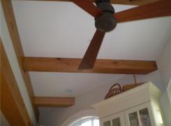 New addition ceiling beam detail