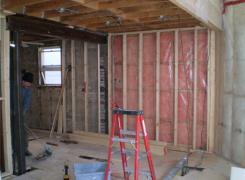 Rear addition insulation & framing stage