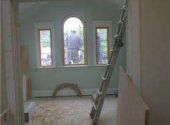 Third floor interior finishing in progress