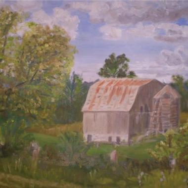 Charleston Barn - Oil Painting