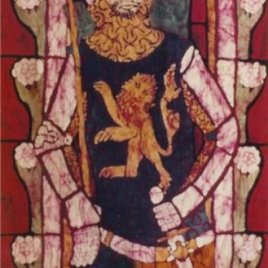 Knight of Tewksbury Abbey - Batik Wall Hanging