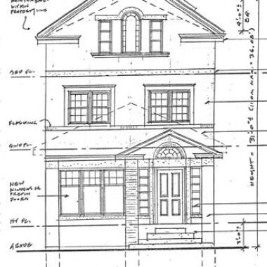 Residential Renovation - Elevation Pencil Drawing