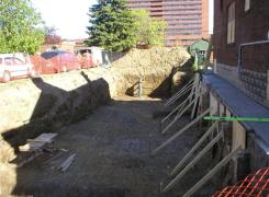 Excavation preparation for foundation