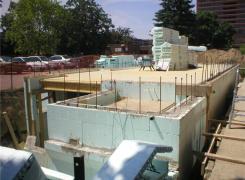 Insulated concrete foundation forms