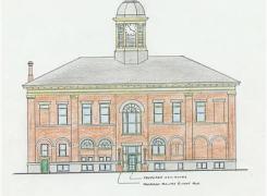 Port Hope Town Hall West Elevation - Barrier Free Access Project & Cupola Restoration