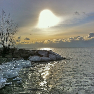 Winter Sunrise over Lake Ontario