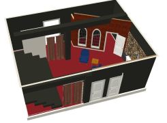 Theatre set design for production of Mercury Fur by Seven Siblings Theatre